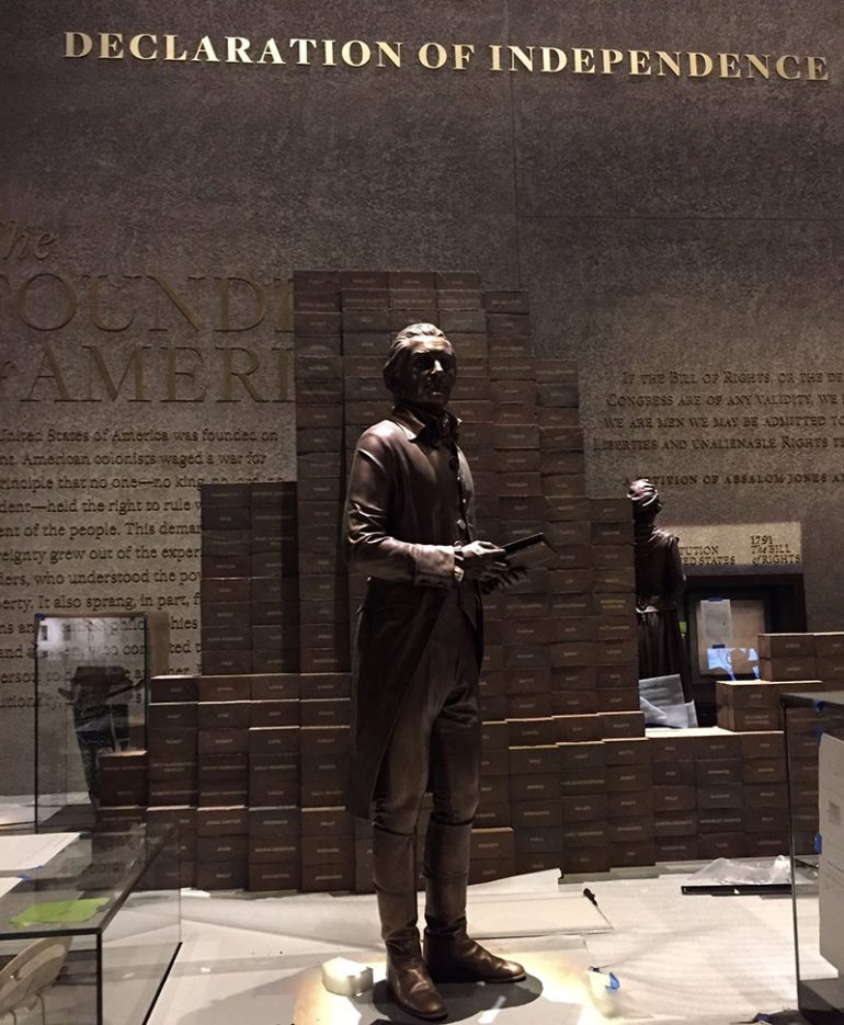 Thomas Jefferson Status in National African American History Museum